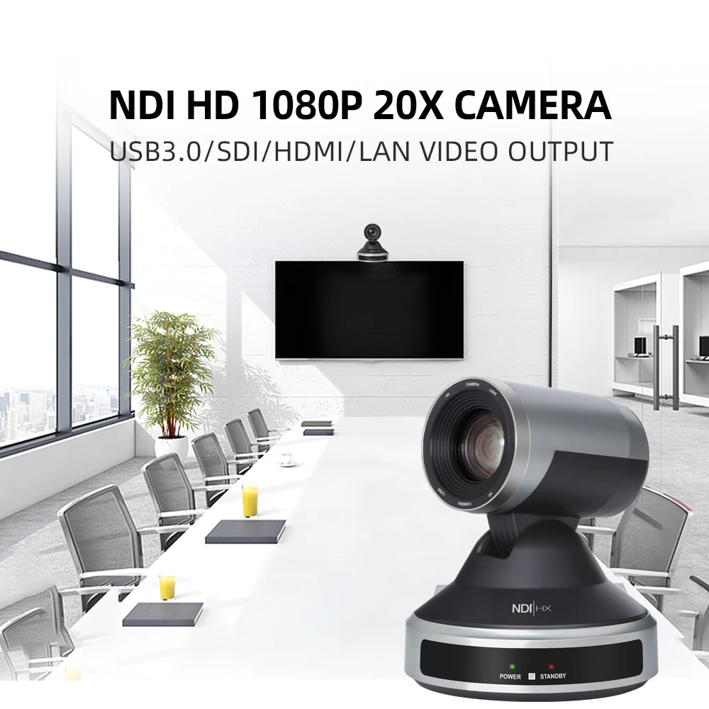 Wholesale 20X Zoom IP HD MI SDI PTZ Optics Camera 1080P Video Conference Camera for Live streaming