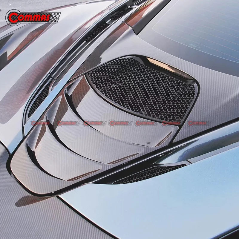 Auto Accessories Forged/Carbon Fiber 2PCS Trunk Hood Rear Engine Cover For Mclaren 720S