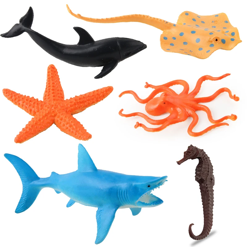 Animal Model Toys Set Marine Life Mini Figure Toy for Kids Educational Toy