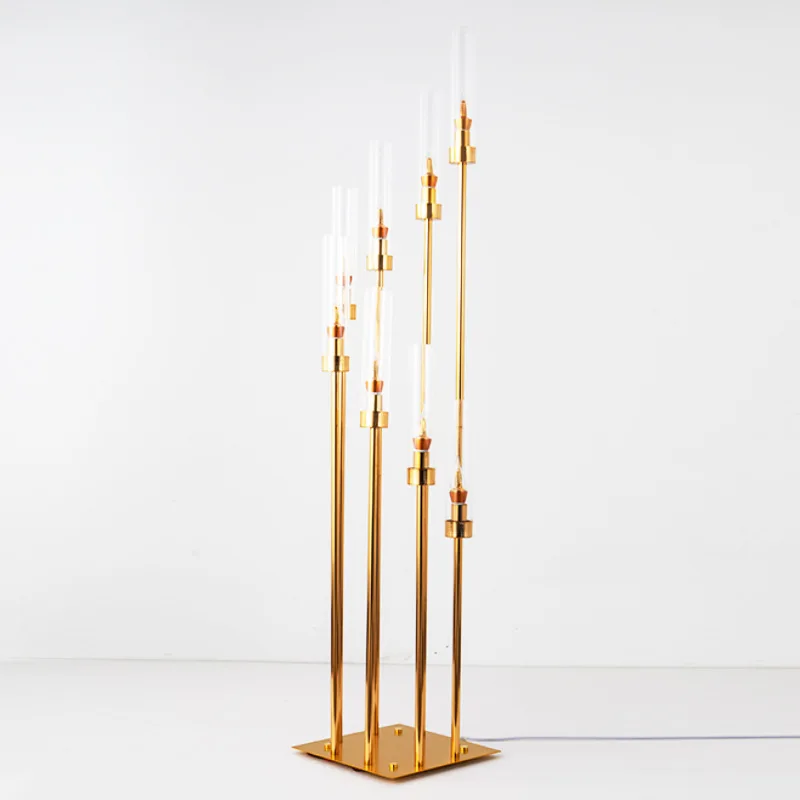 wedding table centerpiece 8 and 10 Arms wedding candle stand holder Acrylic Glass Candle Holder