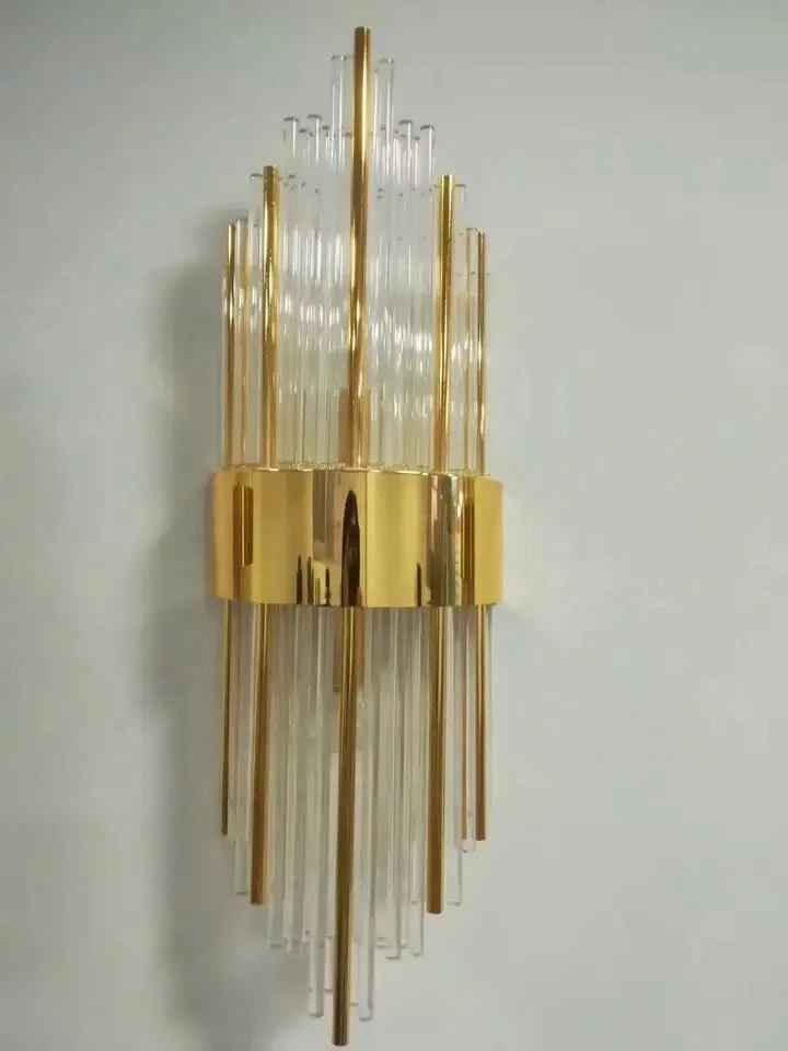 2021Luxury crystal decorate lighting new design crysal G9 led wall lamp