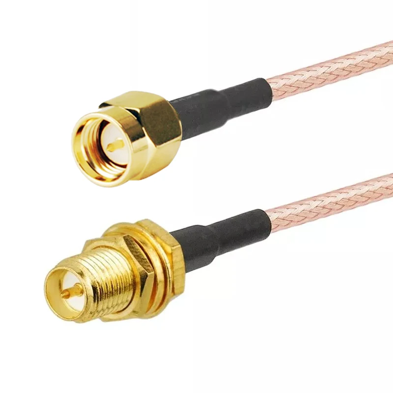 Лидер продаж РФ соединительный кабель армированным пластиком Sma/Rp-sma женский косичка RG316/U кабель латунный клапан с золотым напылением, отвечающих требованиям HT8022-12 Hengtong CN;JIA