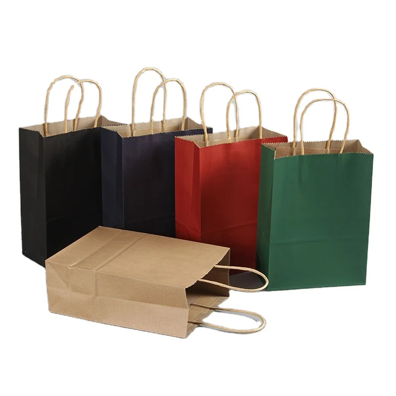 The least custom print logo paper bag and made Eco-friendly paper of Christmas sugar packaging