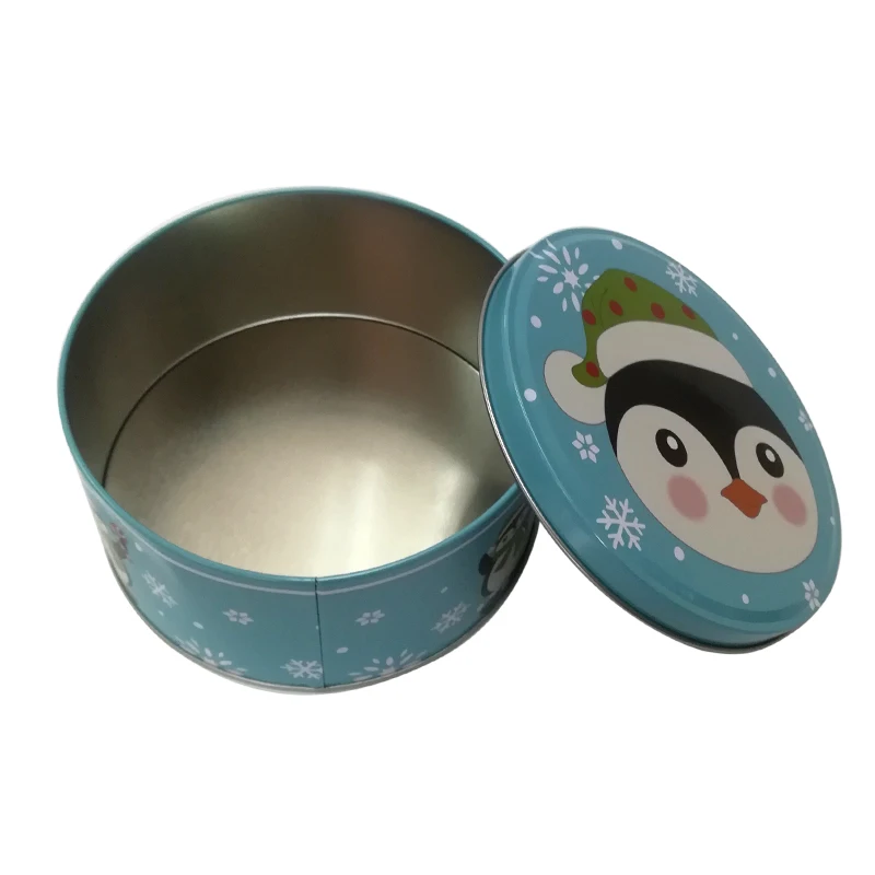 Christmas tin set raspberries strawberries tin with Santa Claus pattern a set of box