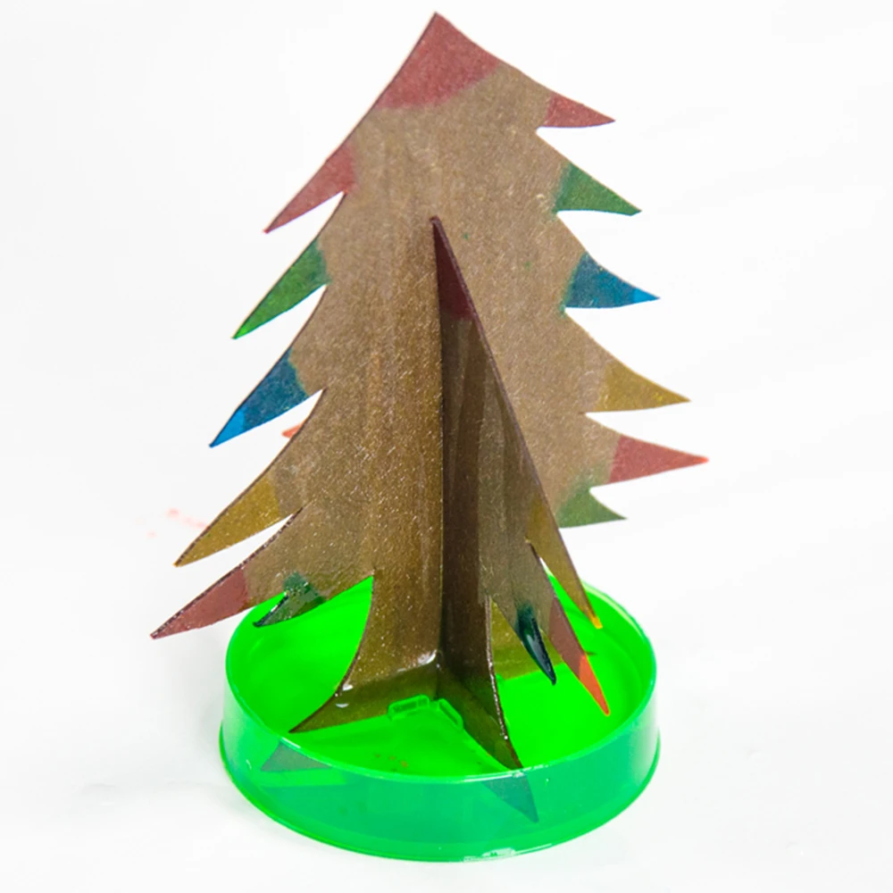 Wholesales hot selling Magic Christmas  Decoration Colorful Tree Toy Paper Tree Blossom Set Creative Magic Crystal Tree