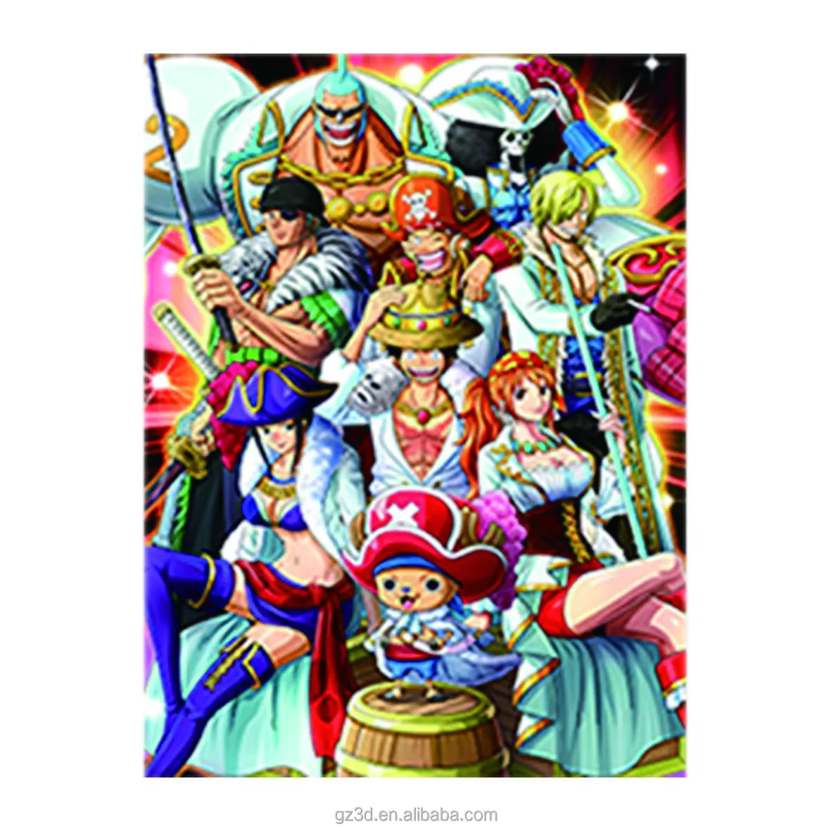 new design 3d anime poster framed 3d lenticular poster flip