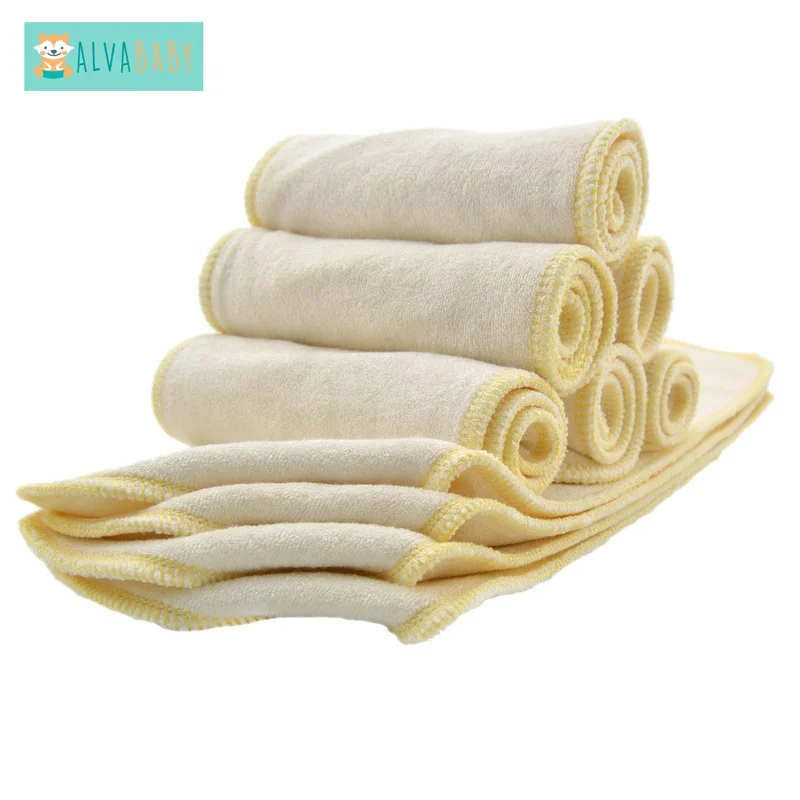Alva baby three layers microfiber cloth diaper insert