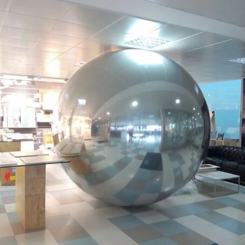 Mirror Balls for Party Event Decoration Giant Inflatable PVC Shopping Mall Gold Silver 0.5M 1M Easter Silk Screen Printing 2pcs