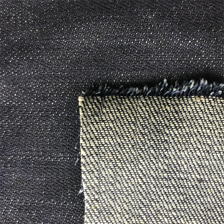 11Oz Dk Indigo Buy 100% Cotton Denim Stock Lot Fabric Price Per Meter