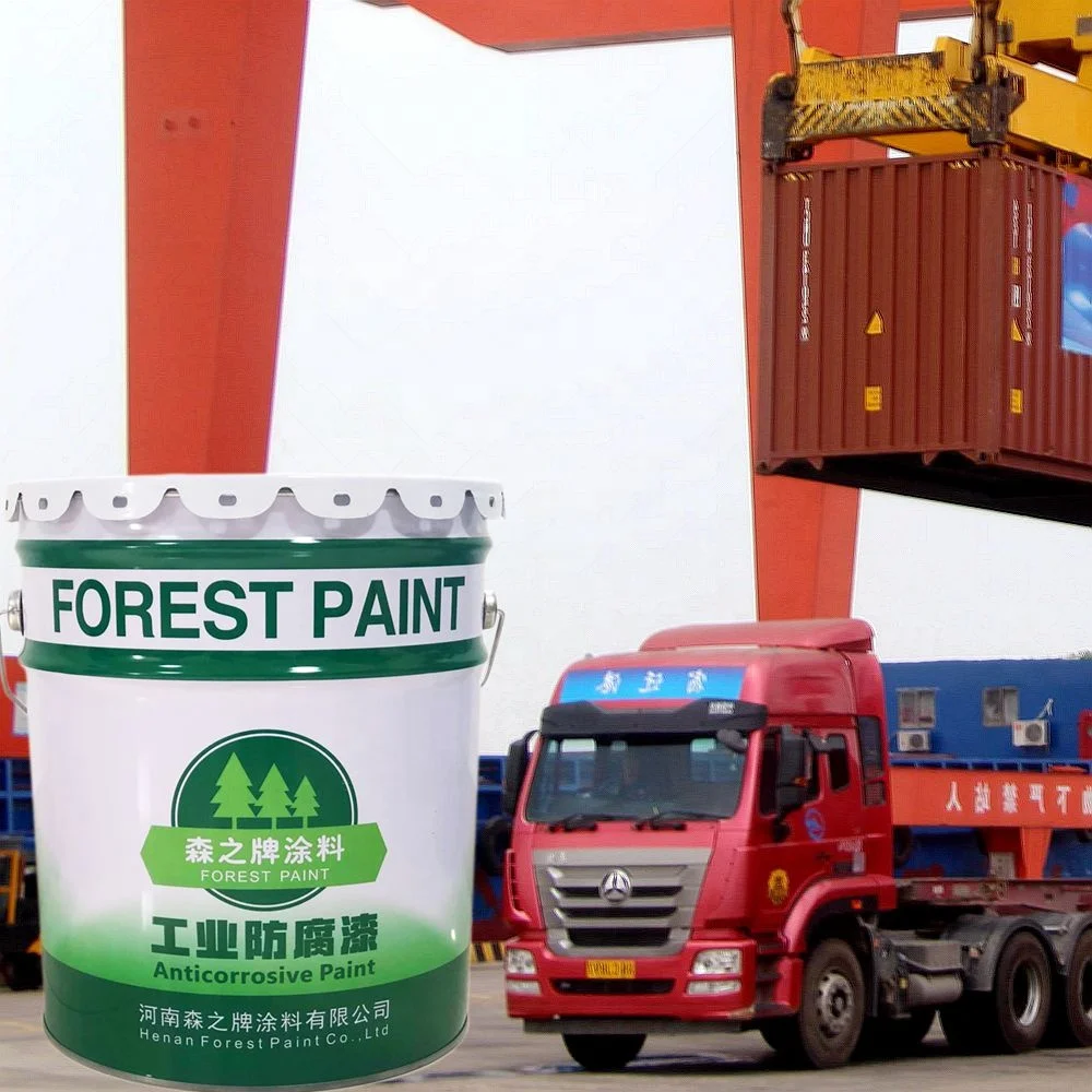 Trailer Coating Alkyd Enamel Paint Anti Rust Iron Red Oxide Primer Paint