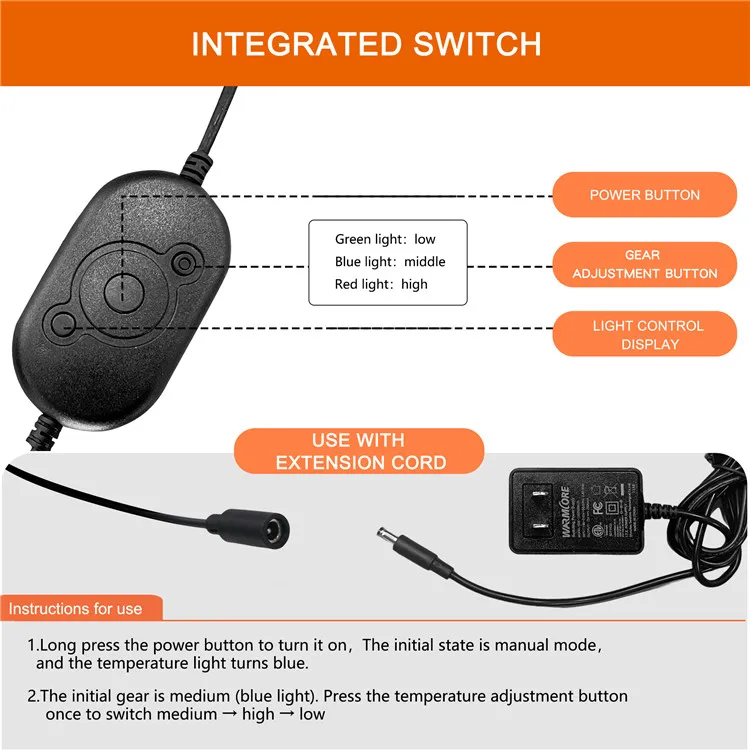 GeerDuo Electric Waterproof Pet Dog Cat Indoor Heating Warming Mat Pads with Chew Resistant Cord