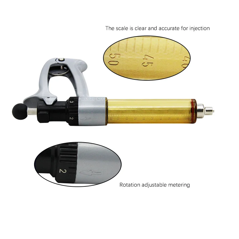 2024 Hot Easy to operate continuous syringe 25ml 50ml for pigs, cattle and sheep.