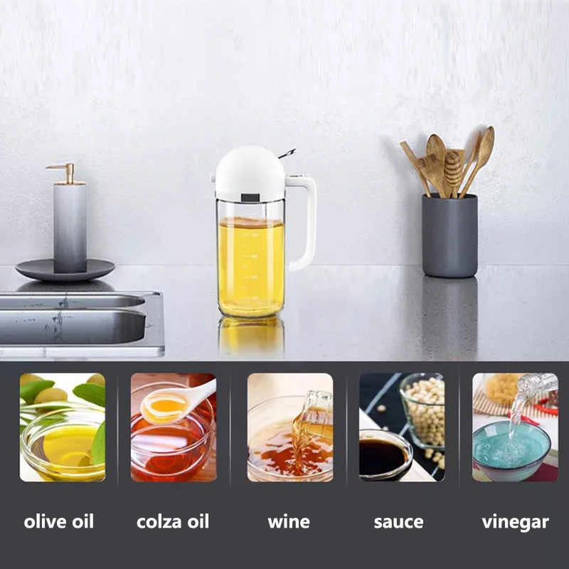 Barbecue Liquid Sprayer Sauce Pot Automatic Pouring Dispenser Measuring Scale Automatic Design Patent Oil Pot Bottle