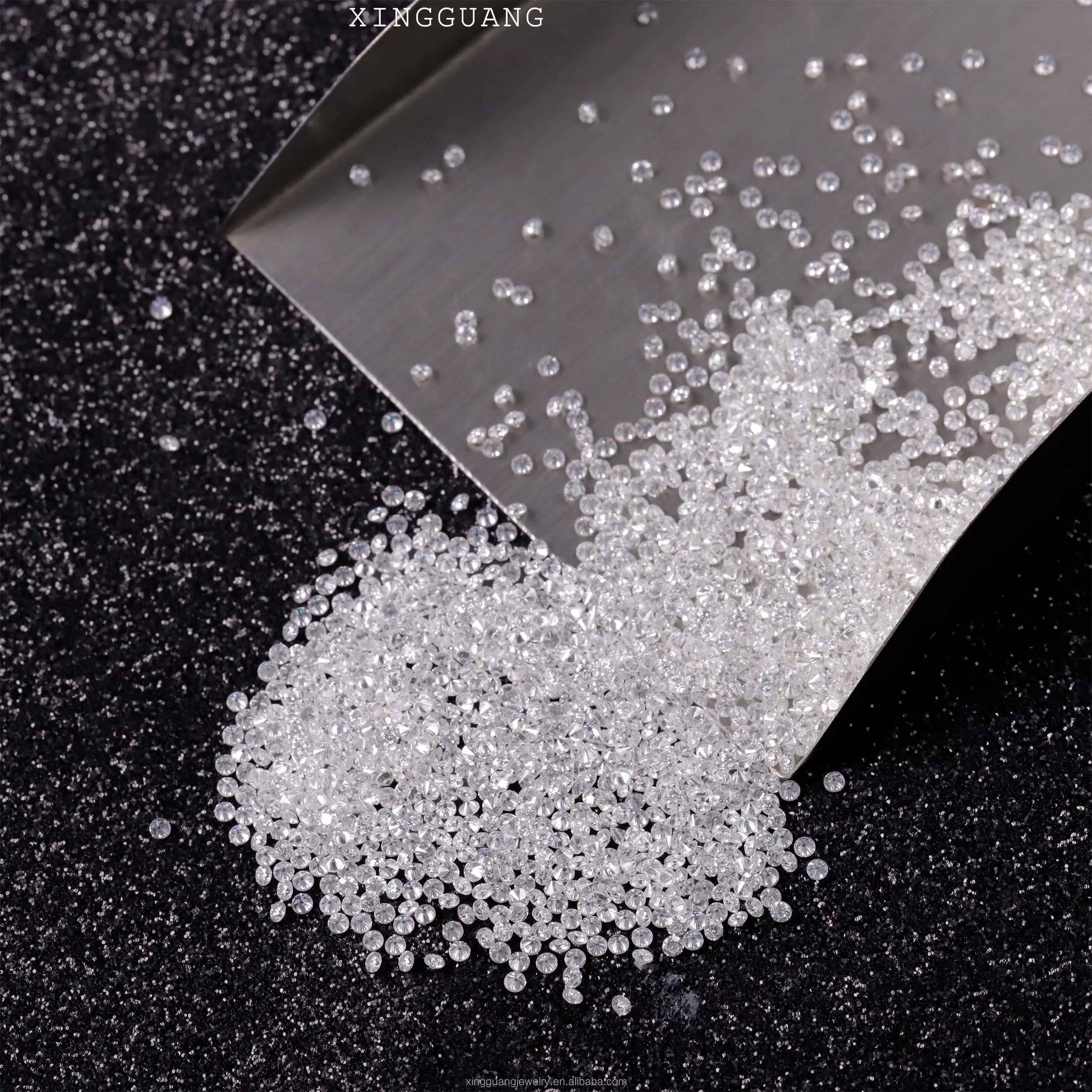 Wholesale price per carat melee 0.9mm to 3.0mm D VVS round moissanite loose gemstones for watch grillz hip hop jewelry making