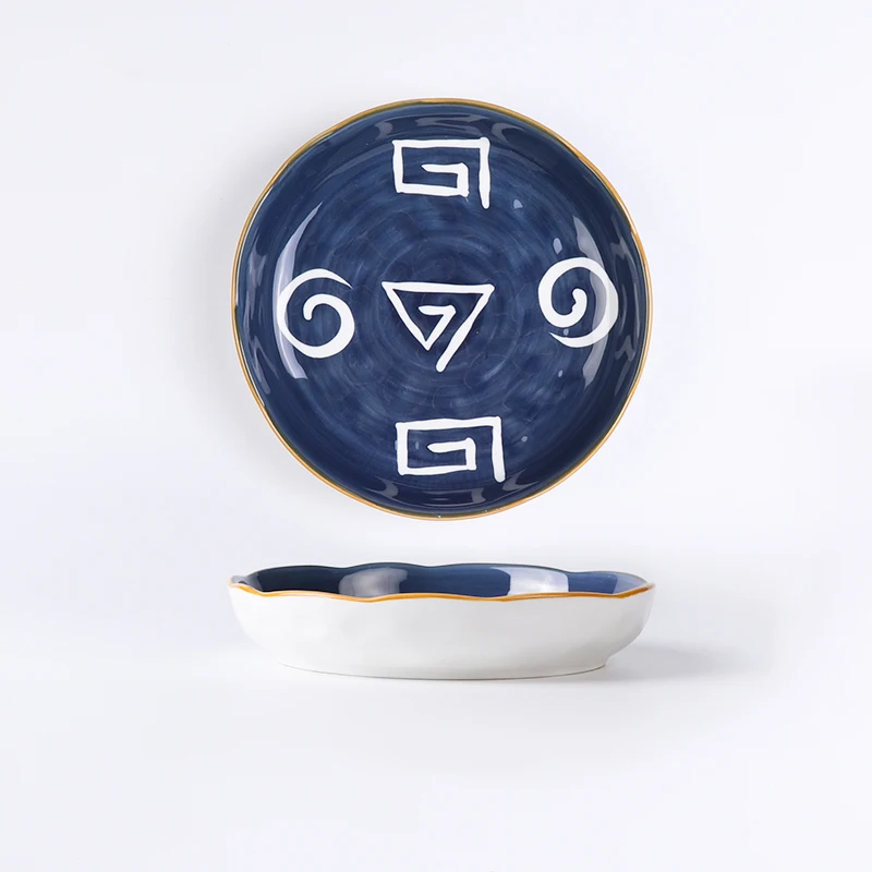 Wholesale  Personalized Plates Soup Porcelain Color Plate