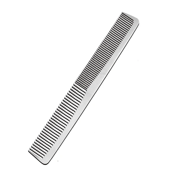 Custom Hair Salon Equipment Barber steel  Rat Tail Aluminum Metal Hair Cutting Comb