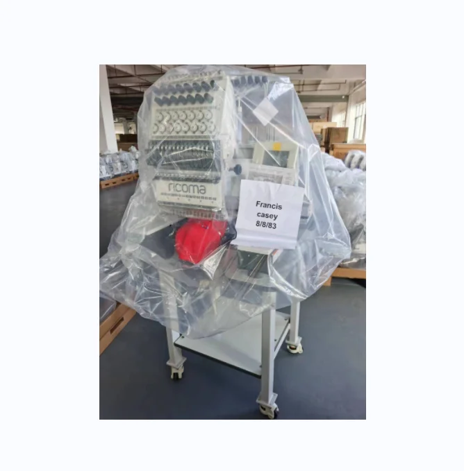 Factory sale good price single head tufting mixed flat embroidery machine 15 needles