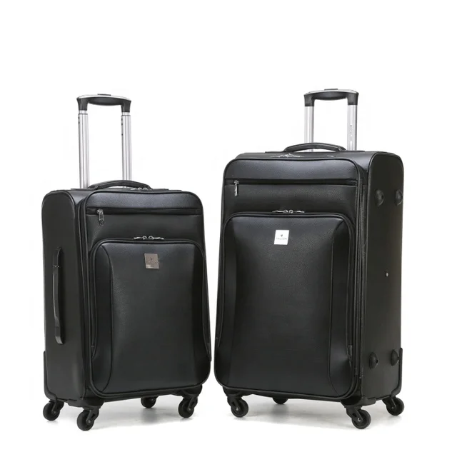 
Custom vintage pu leather trolley luggage for business 