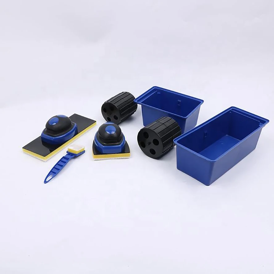 2023 DIY Paint Roller Brush Tools Set Handle Flocked Edger No Seam