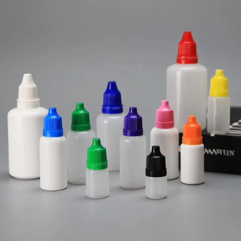 Wholesale 3ml 5ml 10ml 15ml 20ml 30ml 50ml 100ml needle tip dropper plastic bottle for eye drops