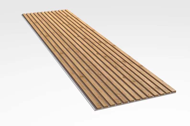 Factory Price Natural Walnut Acoustic panels Slat Wood Wall Panels Soundproof  akupanel Board form China Supplier