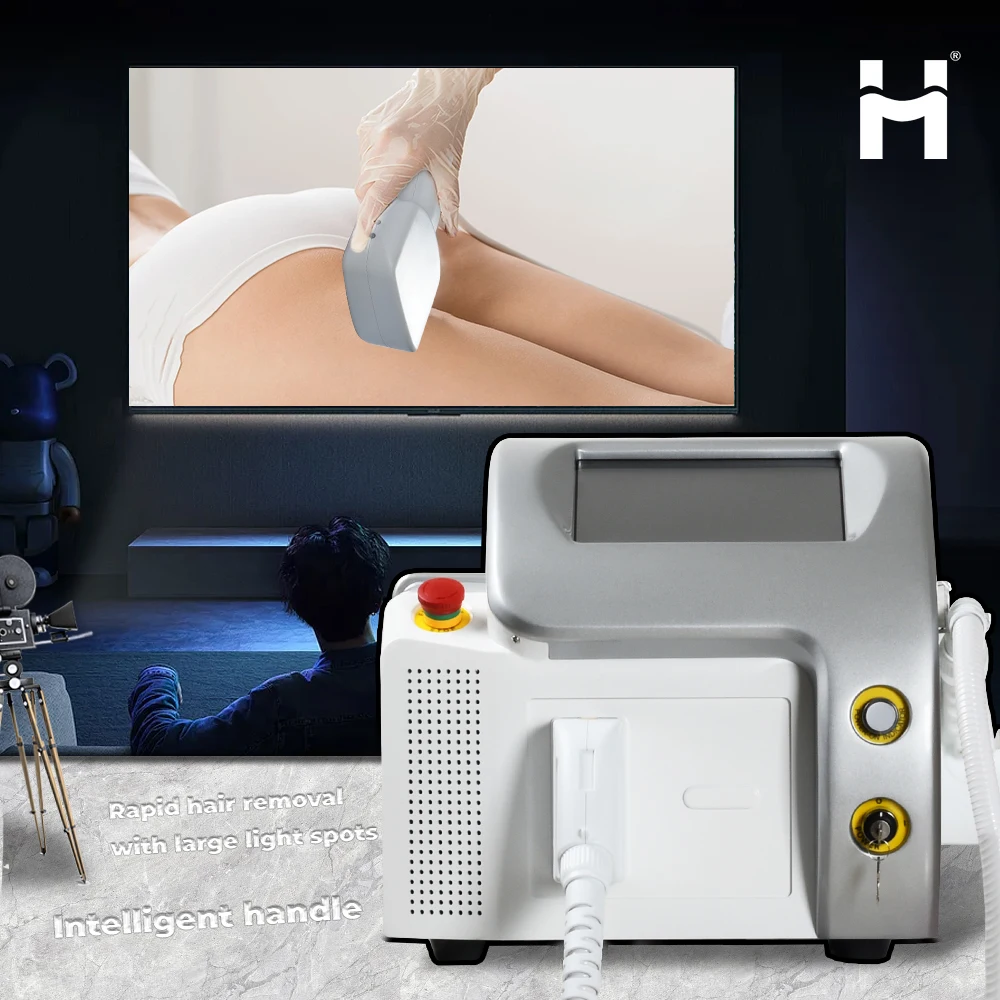 Cloud Computing 2023 808nm Diode Laser Ice Titanium CE TUV ISO Hair Removal Diode Laser 1600-2000W 755 808 940 1064nm 4 waves