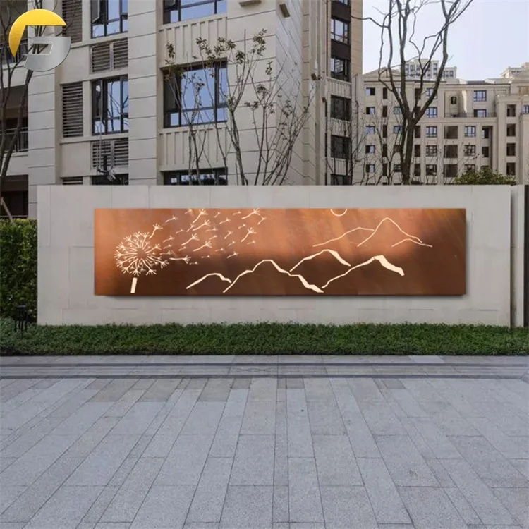 CL285, лазерная резка, панель для ограждения, Прямая поставка с завода, металлическая панель для сада, декоративный ландшафтный дизайн, кортеновые стальные экраны