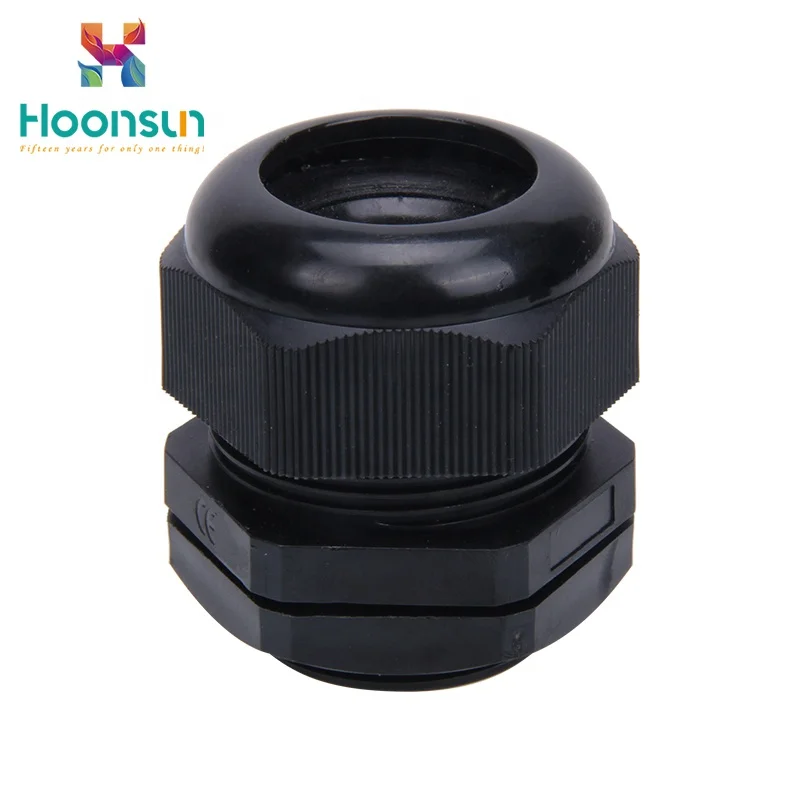 Good price and quality Hoonsun m12 nylon male cable gland waterproof pg13.5 cable gland made in china