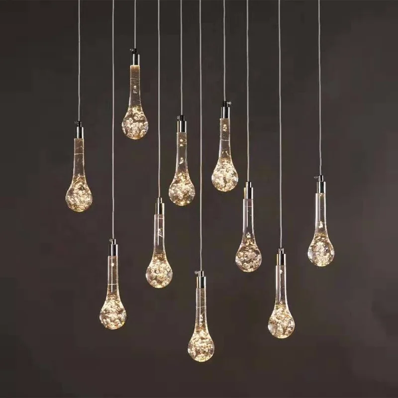 Светодиодный Потолочный фон в виде капли воды для украшения помещений