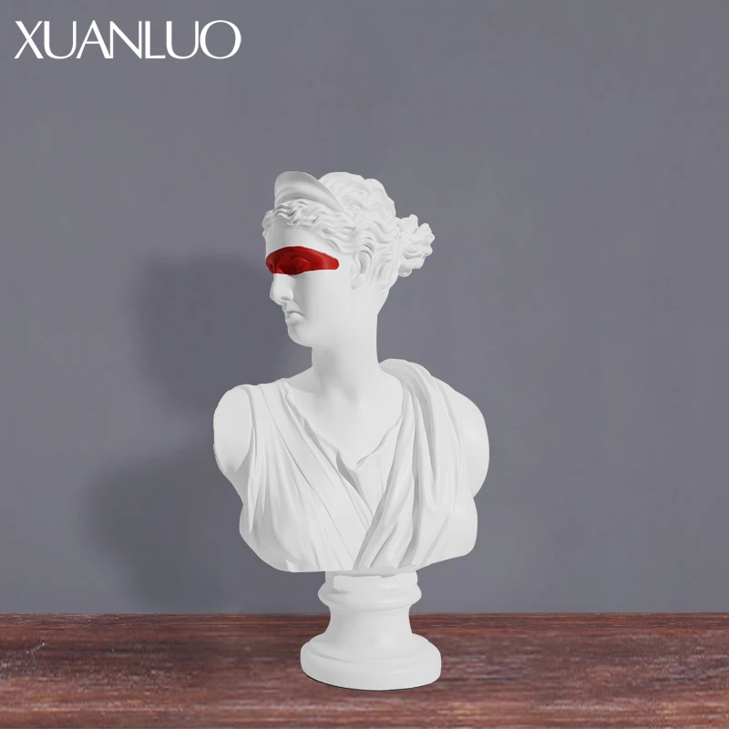 Nordic living room porch resin sculpture decoration ornaments modern simple office resin ornaments senior minimalist home decor