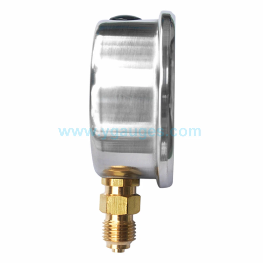 Stainless Steel Liquid Filled Gas Cylinder Pressure Gauge
