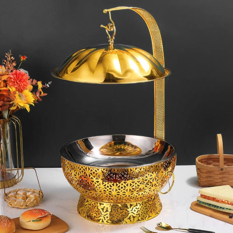 luxury chafing dish buffet set Stainless Steel hot pot food warmer set For Hotel