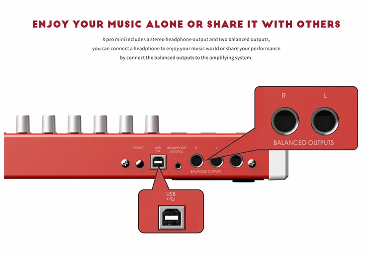 Midiplus Brand Piano Keyboard Dynamic Touch Sensitive Keys with USB 61 Mid Size Controller Simple Synthesizer Electronic Organ