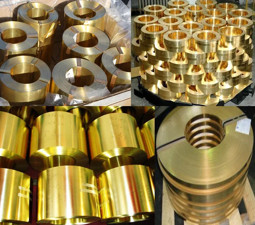 cold rolled 0.8mm brass strip coil 99% Copper-Znic alloy coil brass coil for Engine Parts