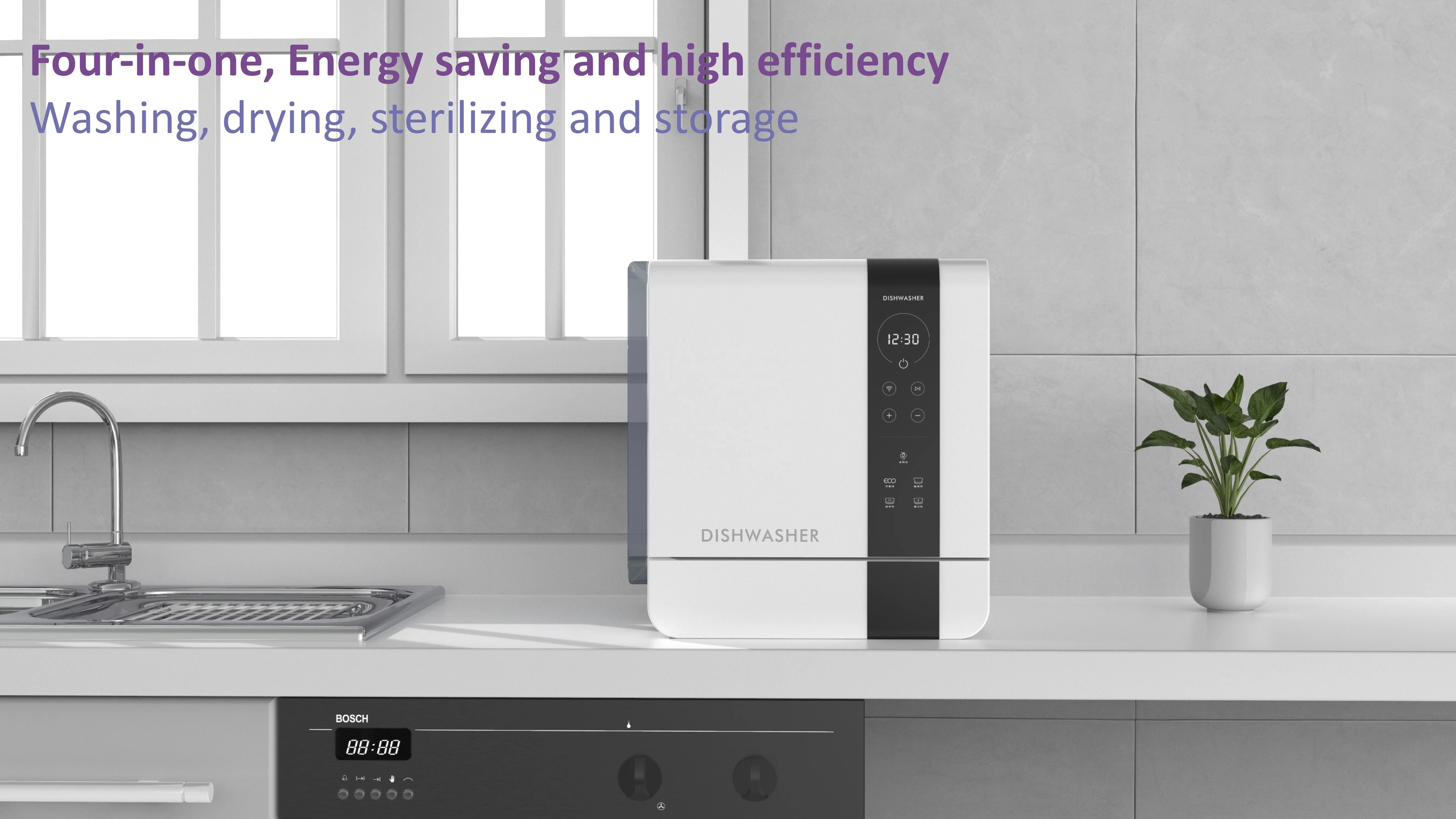 Портативная Автоматическая Посудомоечная машина для ресторана для дома