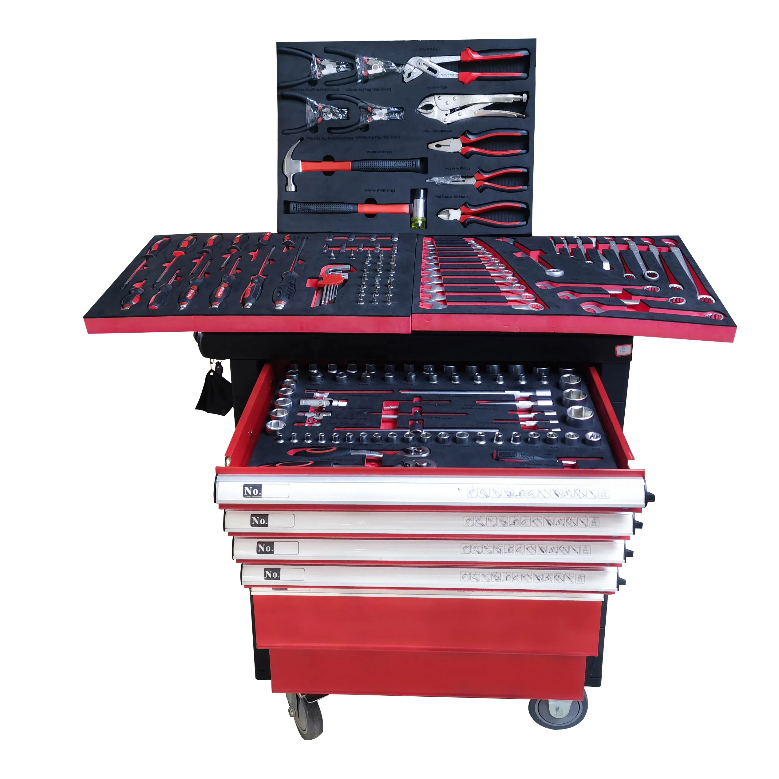 160Pcs Professional Workshop Cheap Tool Cabinet,Tool Chest Roller Cabinet With Hand Tools for Auto Repair