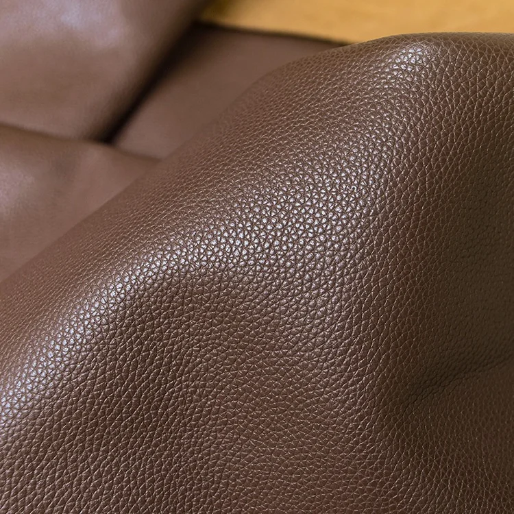 New lychee pattern leather head layer cowhide fabric for bag blanket fabric