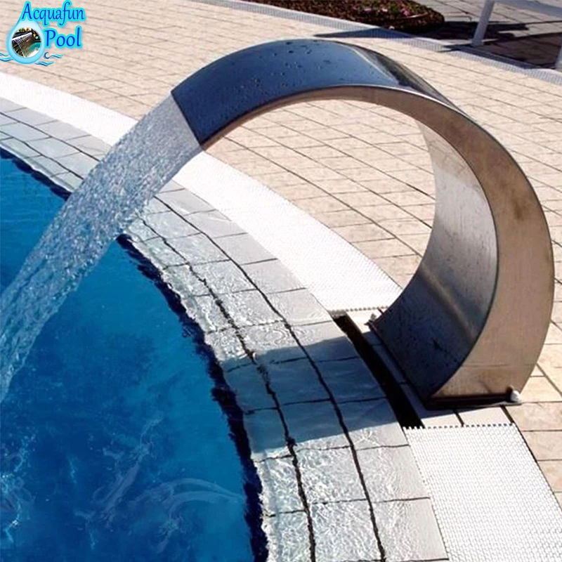 Out Door Waterfall Water Mirror Garden Stainless Steel Pool Fountain