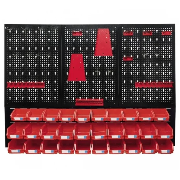 Metal Wall Ready Peg Board Heavy Duty Office Kit Tool Hanging Storage Organizer Holder Pegboard Table System
