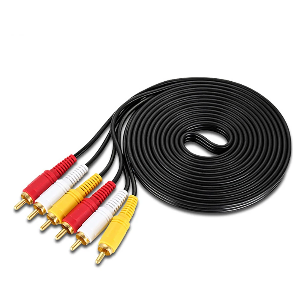 Universal RCA Cable 3.5mm Jack Stereo Audio Cable Female to 2DC Male for DVD gamecube Av Cable