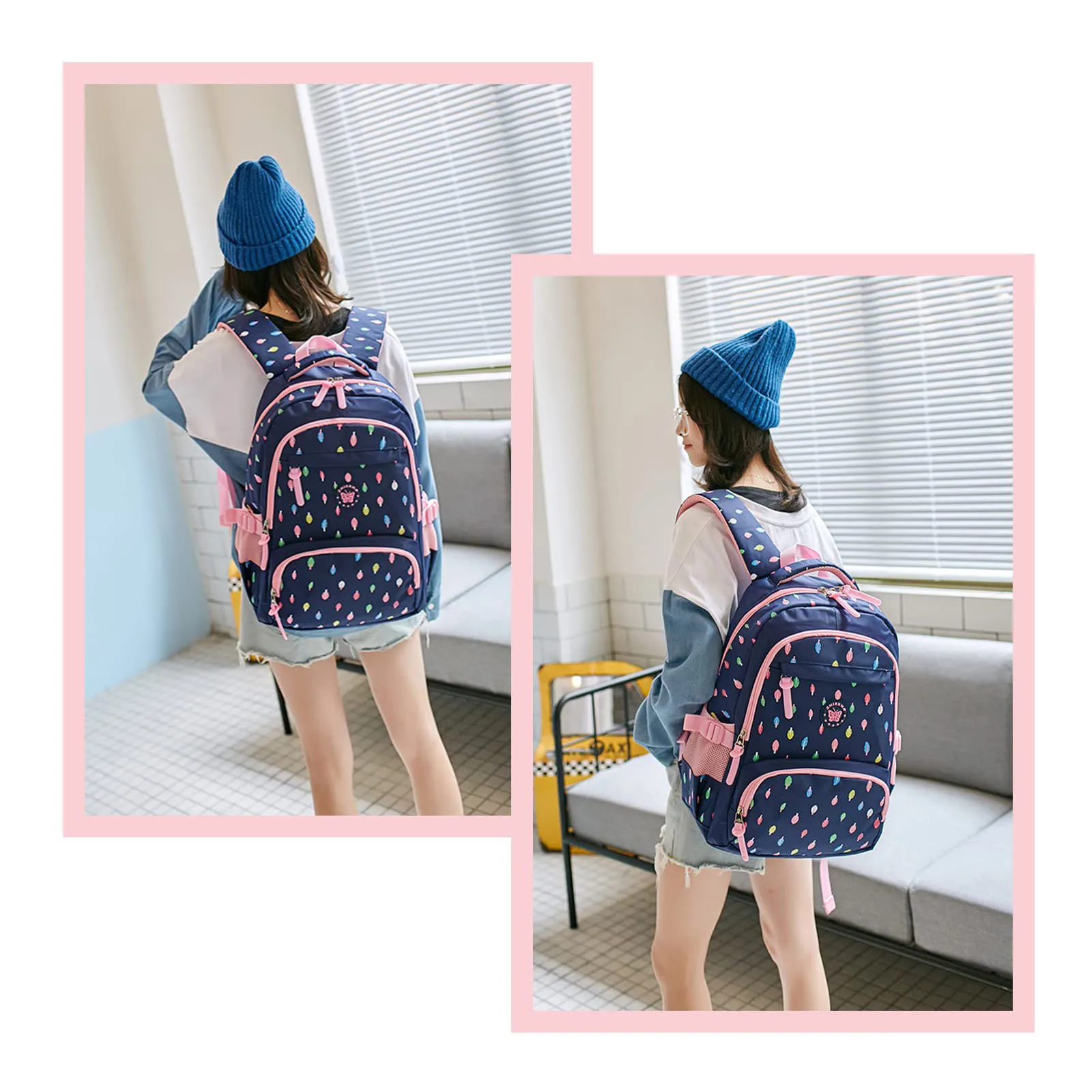 3 Piece Set Children Waterproof  School Bag Kids Backpack  And Lunch Bag Set For Kids