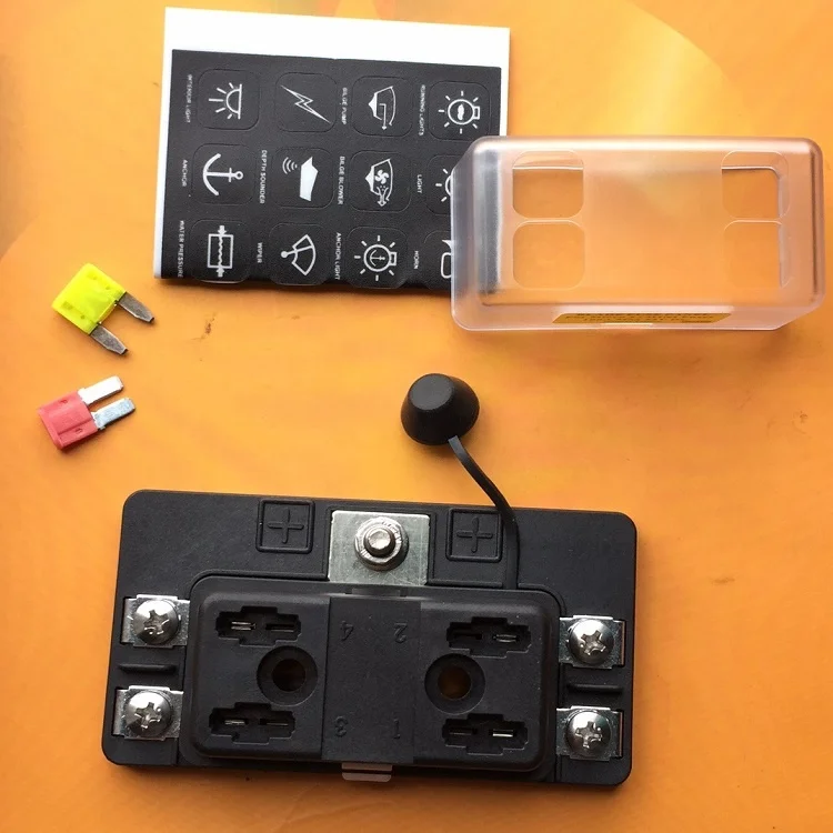 
SCREWS TERMINAL TYPE MINI BLADE AND OR MICRO II FUSE PANEL For MIN-N,MIC( MINI, MICRO 2) fuses holder 