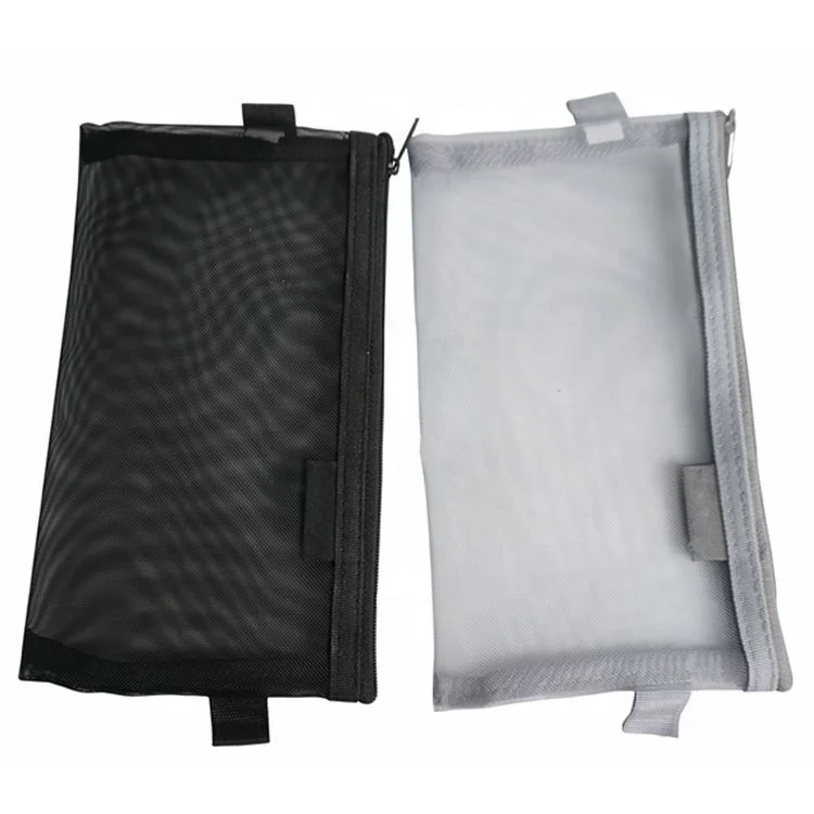 
Custom School Pen Pouch Nylon Mesh Pencil Case 