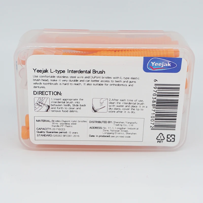 Хорошее качество зубной Тонкий Брекеты зубов выбирает стальной проволоки кистей добавьте немного резиновые Ортодонтическая страховочная полоса щетка с Ортодонтическая зубная нить 80 шт. 1,2 мм