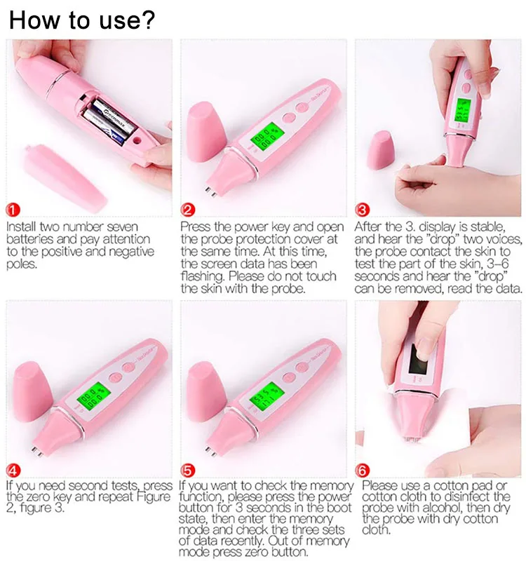 2023 Digital Skin Moisture Analyzer Facial Skin Detector