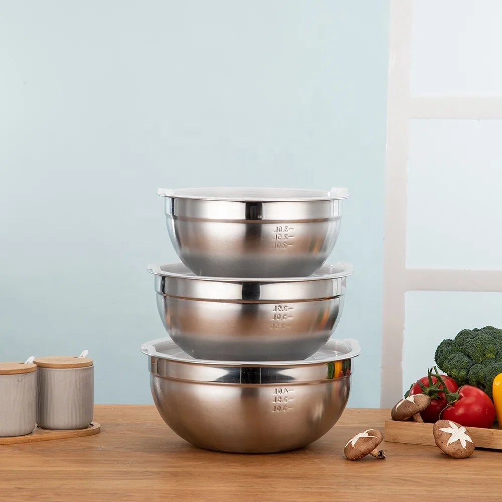 Xinyuan salad bowl new product egouttoir vaisselle mural serving kraft baby suction bowl stainless steel mixing bowl set