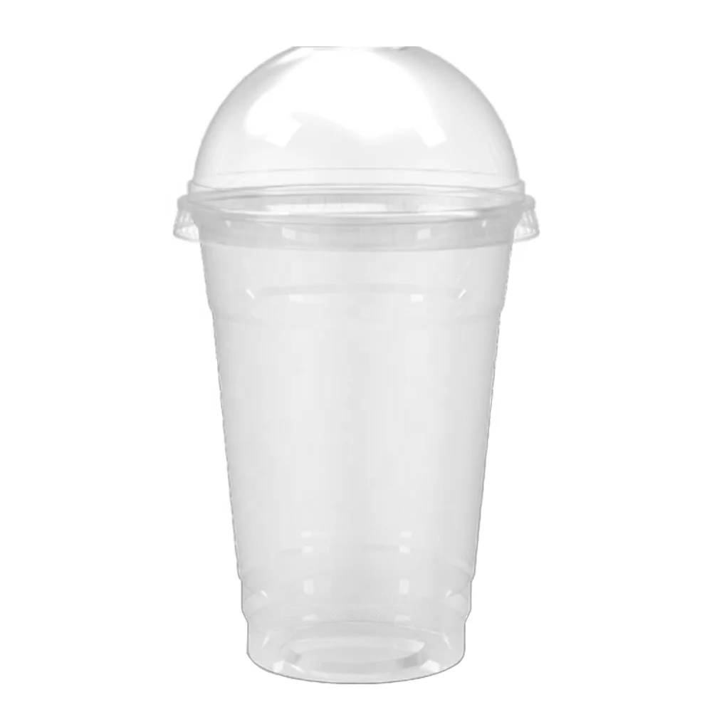 9/12/16 oz transparent PLA/PET/PP material disposable food grade plastic cup