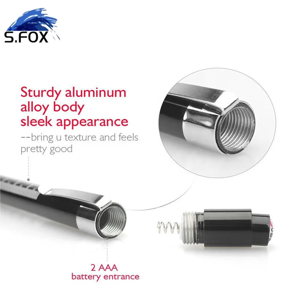 Blister Gift Packing Engraved LOGO Metal Medical Doctor Pen Flashlight with Scale Pupil