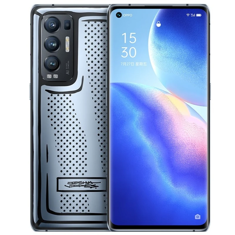 
Original Oppo Reno 5 Pro+ 5G Phone Snapdraon 865 4500mAh Battery 65W Super Charger Google Play Store 6.55 Inch Cellphone 