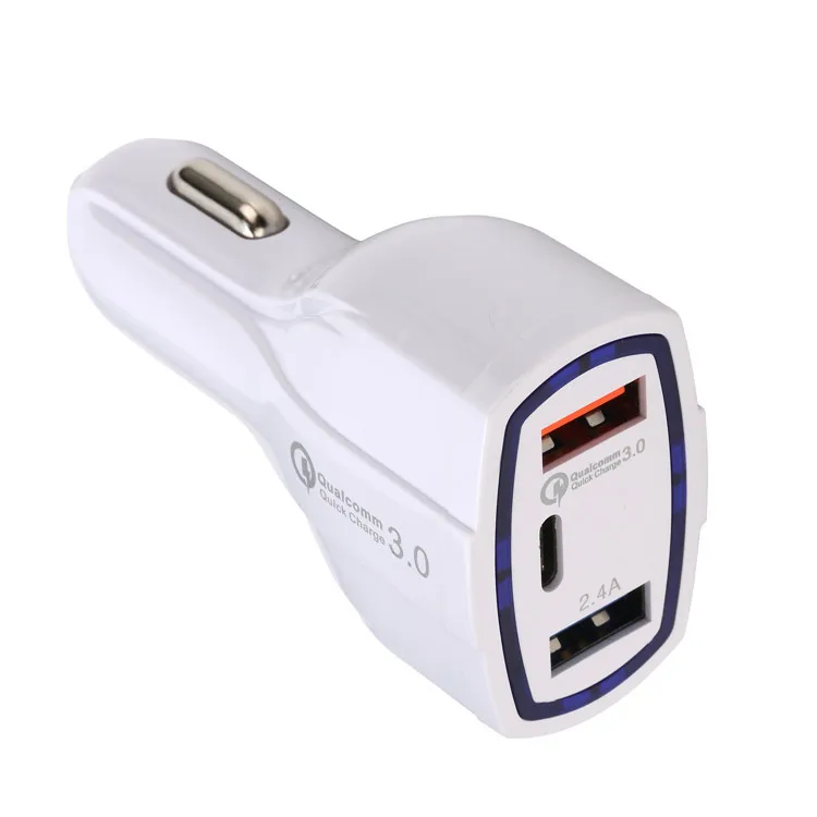  QC3.0 PD Быстрая зарядка type-c usb-c автомобильное зарядное устройство для мобильного телефона адаптер с